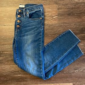 Madewell Skinny jeans blue mid-rise